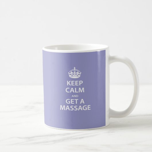 Mug Gardez le calme et obtenez un massage (Droite)