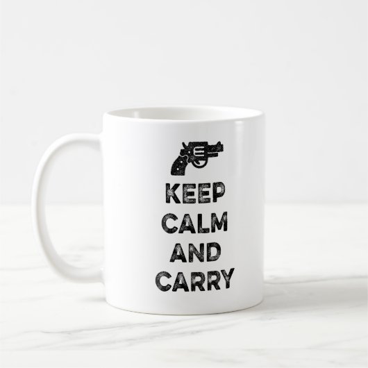 Mug Gardez le calme et portez (Gauche)
