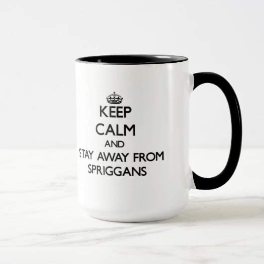 Mug Gardez le calme et restez à partir de Spriggans (Droite)