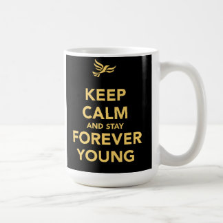 Mug Gardez le calme et restez pour toujours les jeunes