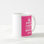 Mug Gardez le calme et réussissez un Brew (Devant droit)