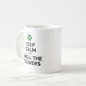Mug Gardez Le Calme Et Sentez Les Fleurs Chaudières De (Devant gauche)