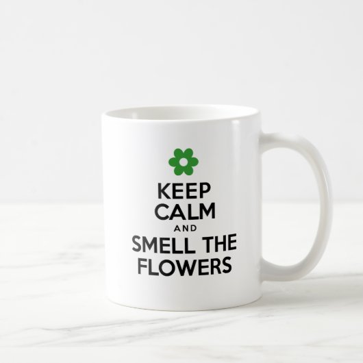 Mug Gardez Le Calme Et Sentez Les Fleurs Chaudières De (Droite)