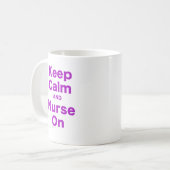 Mug Gardez le calme et soignez dessus (Devant gauche)