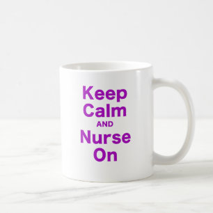 Mug Gardez le calme et soignez dessus