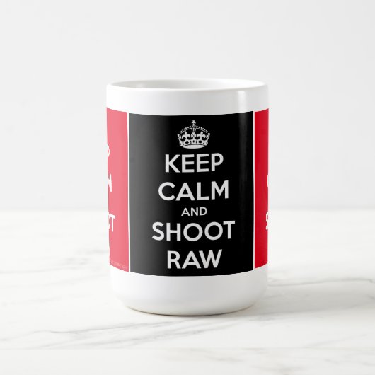 Mug Gardez le calme et tirez cru (Centre)
