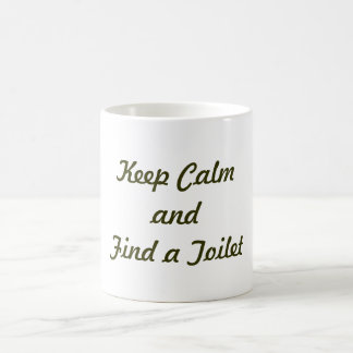 Mug Gardez le calme et trouvez une toilette