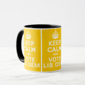 Mug Gardez le calme et votez le ~ Royaume-Uni (Devant gauche)