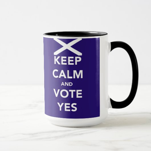 Mug Gardez le calme et votez oui (Droite)