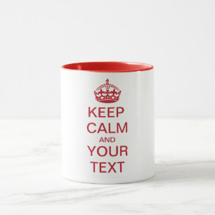 Mug GARDEZ LE CALME et VOTRE TEXTE