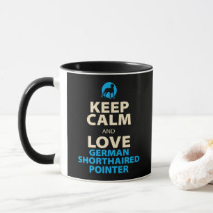 Mug Gardez le calme Pointeur allemand à cheveux courts