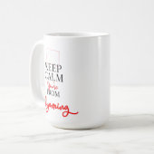 Mug Gardez le calme Vous êtes du Wyoming (Devant gauche)