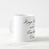 Mug Gardez le crochet calme dessus (Devant gauche)