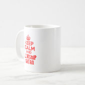 Mug Gardez le culte calme Satan (Devant gauche)