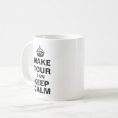 Mug Gardez le Modèle calme (Devant gauche)