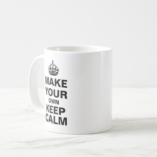 Mug Gardez le Modèle calme (Devant gauche)