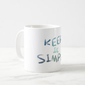 Mug Gardez-le simple (Devant gauche)