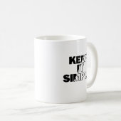 Mug Gardez-le simple (Devant droit)