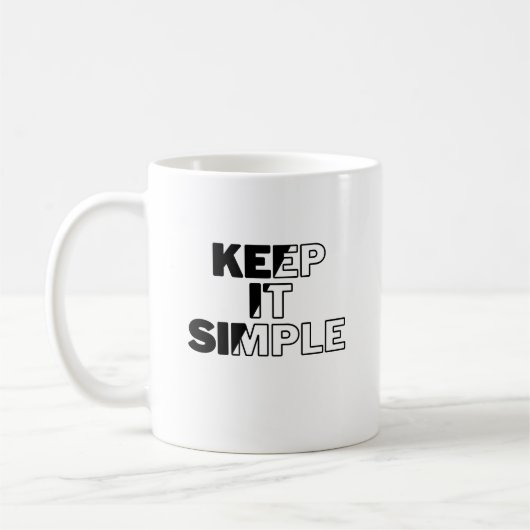 Mug Gardez-le simple (Gauche)