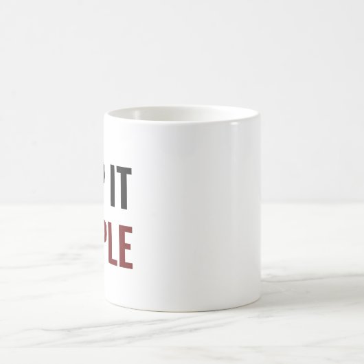 Mug Gardez-le simple (Centre)