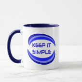 Mug Gardez-le simple Citation de Slogan Récupération e (Gauche)