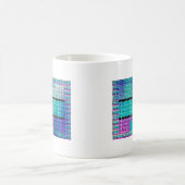 Mug Gardez-le simple : Cyan Heart & Clarity Art Motif (Centre)