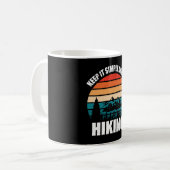 Mug Gardez-Le Simple Et Allez Randonnée (Devant gauche)