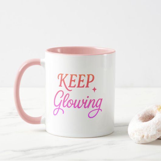 Mug Gardez l'Éclat - Esthétique Douce (Avec donut)