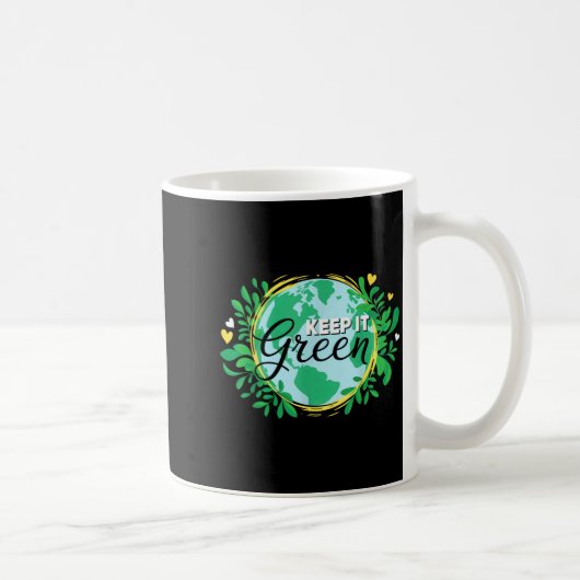 Mug Gardez l'environnement vert _ journee de la planet (Droite)