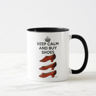 Mug Gardez les chaussures calmes d'achat