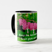 Mug Gardez Les Intentions De Votre Coeur Pur Et Ciblé (Devant gauche)