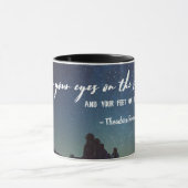 Mug Gardez Les Yeux Sur Les Étoiles (Centre)