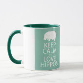 Mug Gardez l'hippopotame d'impression d'hippopotames (Gauche)