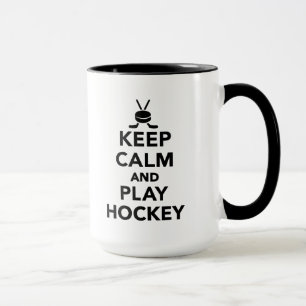 Mug Gardez l'hockey de calme et de jeu