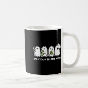 Mug Gardez Vos Srits Élevés Fantôme Fumant De L'Herbe
