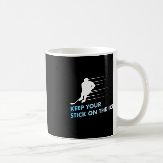 Mug Gardez votre bâton sur la glace Graphic Ice Hockey (Droite)