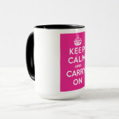 Mug Gardez votre calme et continuez (Devant gauche)