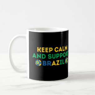 Mug Gardez votre calme et soutenez le football brésili