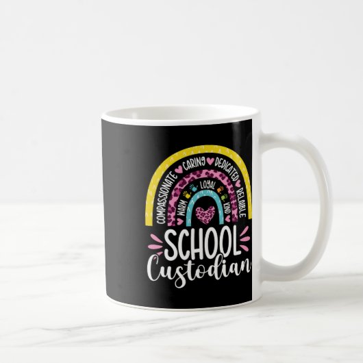 Mug Gardien Battery Life School Janitor Rainbow (Droite)