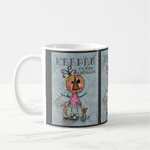 Mug Gardien d'anges primitifs des animaux