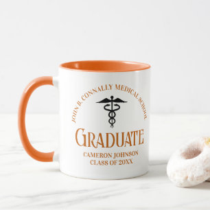Mug Gardien des diplômes Médicales Orange personnalisé