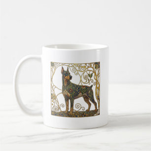 Mug Gardien Doré : Dobermann Pinscher de Sécession
