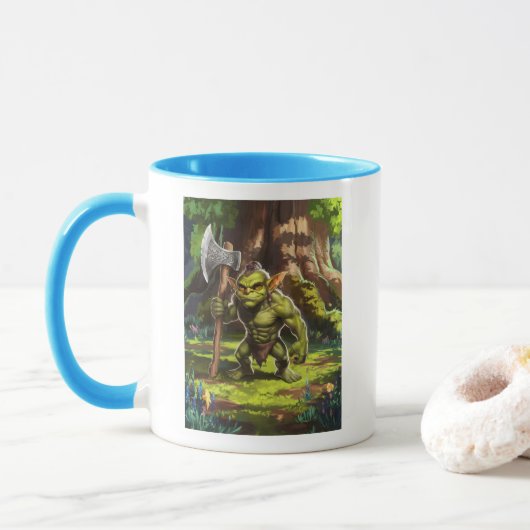 Mug Gardien gobelin de la forêt. (Avec donut)
