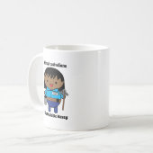 Mug Gardien Janitor Femme noire Funny Personnaliser (Devant gauche)