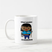 Mug Gardien Janitor Femme noire Funny Personnaliser (Gauche)