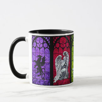 Mug Gardiens mythiques en verre coloré