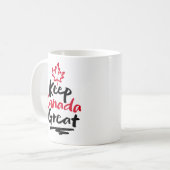Mug Gardons le CANADA grand !  La feuille d'érable can (Devant gauche)