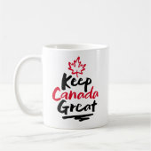 Mug Gardons le CANADA grand !  La feuille d'érable can (Gauche)
