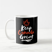 Mug Gardons le CANADA grand ! La feuille d'érable cana (Gauche)
