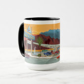 Mug Gare de Tramway Palm Springs Californie (Devant gauche)
